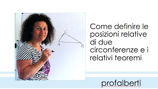 Posizioni reciproche di due circonferenze