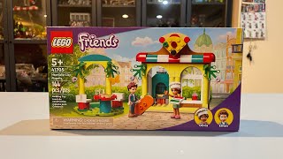 MY First Lego Friends Set EVER!!  Pizzaria 41705 | Review