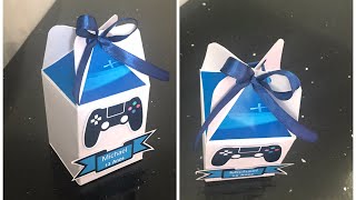 Caixa milk diferente sem molde tema PlayStation