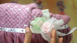 പ്ലെയിൻ നെറ്റിൽ ഡിസൈൻ ചെയ്ത #Birthdayfrock 🌟| #BabyFrock designing #idea 👌