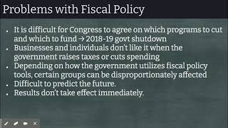 Fiscal Policy and National Debt