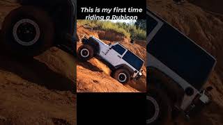 My first time riding the Jeep Wrangler Rubicon #offroad #jeep #shorts