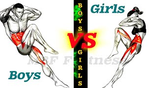 Boys Vs Girls Abs Workout COMPLETE  Cross Abs Workout ( CROSS ABS WORKOUT ) MBF Fitness