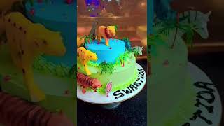 Jungle theme cake leyal cake 🎂 #youtubeshorts #video