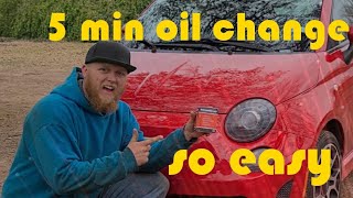 fiat 500 5 min oil change