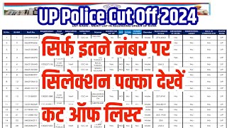 UP Police Cut Off 2024 | UP Police Cut Off List 2024 | UP Police Cut Off List Download