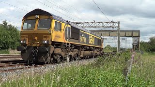 Class 66 Freight Trains at Acton Bridge 12th June 2024