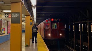 IRT Broadway-7th Avenue Line (1/2/3/5) Local/Bypass Train Action @ Houston St + TOMC and stuff