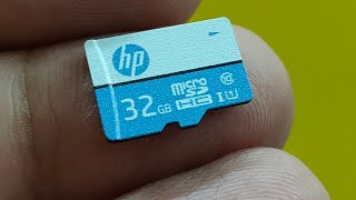 HP 32 GB Class 10 Memory Card Unboxing