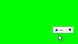 Like button green screen no copyright