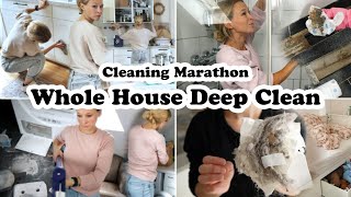 Deep Cleaning Marathon / Whole House Clean with me / Cleaning Motivation