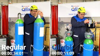 Gasflasche wechseln in 15 sek | Spare Zeit beim Schweißen mit Qlixbi | 👨‍🏭