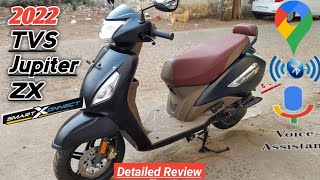 2022 New TVS Jupiter ZX SmartXonnect Review|New Color|Bluetooth|Digital Meter|Price|Features|MMH