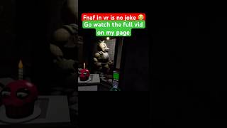 FNAF in VR is no joke. #fnafvr #fnaf #helpwanted #vr #gaming #shorts #subscribe #virtualreality