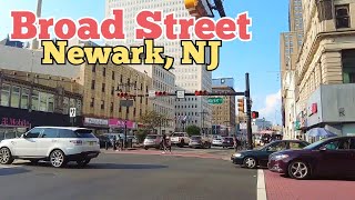 Walking on Broad Street in Newark, New Jersey, USA | Lafayette St to Atlantic St