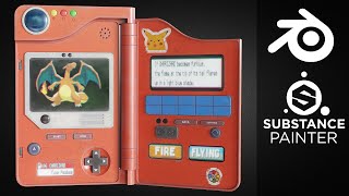 Creating a Realistic Pokedex model in Blender and Substance Painter [UDEMY COURSE]