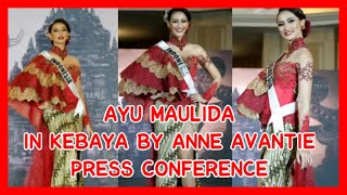 AYU MAULIDA IN KEBAYA BY ANNE AVANTIE || PRESS CONFERENCE GOES TO MISS UNIVERSE 2020