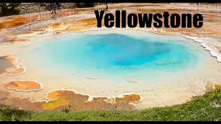 Relaxing walk in Yellowstone National Park viewing Hot Springs and Geysers. #ynp #hotsprings