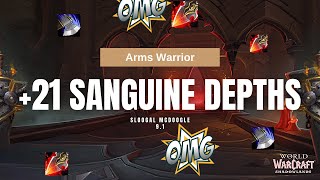 Arms Warrior *Blasting* shadowlands 9.1.5 +21 SD Mythic Plus