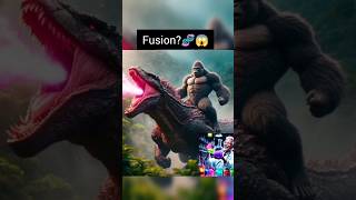 Godzilla+Kong New AI amazing edit #fusion #godzillavskong