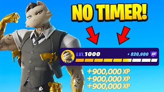 New *NO TIMER* Fortnite XP GLITCH to Level Up Fast in Chapter 2 Remix! (300k XP)