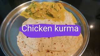 Chicken kurma 😊 goes well with idli, dosa, chapati 😊