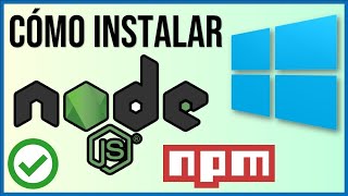 ✅ COMO INSTALAR NODE.JS EN WINDOWS