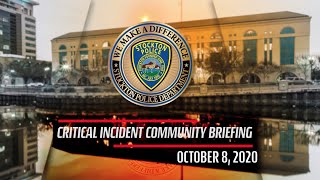 October 8, 2020 Critical Incident