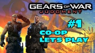 Gears of War Judgement Hardcore Co-op Let's Play Part 1 - PREDIABETIC COLE TRAIN (GoWJ Playthrough)