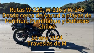 Chiloé. Circuito rutero por playas del Pacífico norte chilote, en moto (KLR 650). 12 ene 2024