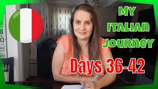 "Italian from zero in 90 days" challenge. My learning journey. Days 36-42