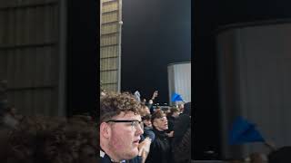 Falkirk Fans celebrate Full Time against ayr united