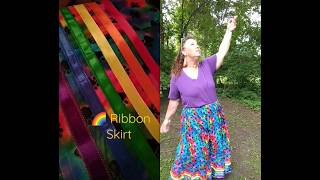 Ribbon Skirt #ribbonskirt #ribbons #fullskirt #sewing #dance #shorts