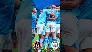 Sheffield vs Mancity 1-3 prediction premier league #shorts #mancity #sheffield