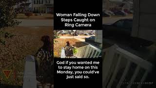 Woman Falling Down Steps Caught on Ring Camera | Doorbell Camera Video