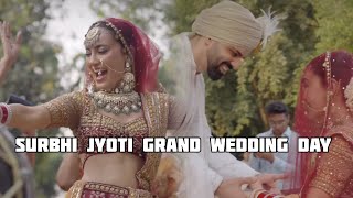 Surbhi jyoti Grand wedding reception video Exclusive HD Moments All inside videography #surbhijyoti