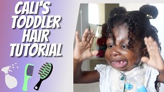 TWIST OUT HALF UP TUTORIAL| TODDLER HAIRSTYLES| 4A 4B 4C HAIR INSPO| EASY GIRL HAIRSTYLE