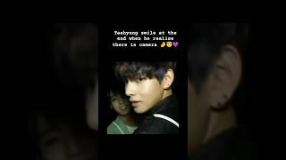 tae smile when he noticed camera 🤌😇💜💚#taekook#vkook#bts#jungkook #taehyung#kpop #fyp