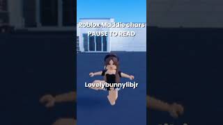 Roblox Maddie Chars#abbyleedancecompany#roblox#maddieziegler#shorts#fypシ #aldc