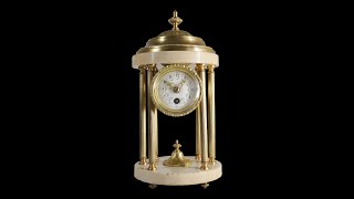 Small Antique 19th Century Louis XVI Style French Clock in the Form of Rotunda #AntiqueClocksDepot