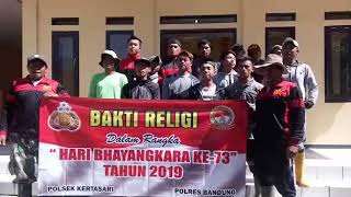 TESTIMONI UCAPAN HUT BHAYANGKARA KE-73 THN 2019 DARI KARANG TARUNA HPC DS. CIBEUREUM KEC KERTASARI