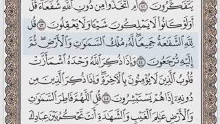 463 صفحة (سورة الزمر ) الحصري جودة عالية مرتل المصحف المجود