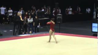 2014 Gymnix Junior Cup Audrey Rousseau FX