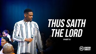 Thus Saith The Lord II || KE - Houston || Apostle Innocent Java