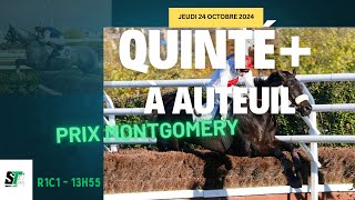 PRONOSTIC TURF  PMU QUINTÉ TOP 5 PRIX MONTGOMERY QUINTÉ DU JEUDI 24 OCTOBRE 2024#QUINTÉ#PMU#TURF