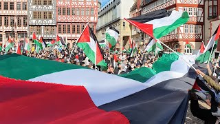 Frankfurt - Pro Palästina Kundgebung am 22.05.2021 gegen die Israelische Besetzung und Aggresion.