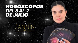 Horóscopos del 5 al 7 de Julio 2024 #horoscopos #tarot #jannin #amor #luna #eeuu #universo