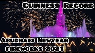 Guinness World Record Breaking Newyear 2021 Fireworks/Al Wathba/Sheikh Zayed Festival city Abudhabi