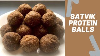 Super Healthy No Sugar Snack/No Bake Protein Balls Recipe/Delicious Energy Ladoo/Satvik Food Recipes