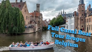 Bruges Belgium by Boat | Full 30 Minute Canal Tour